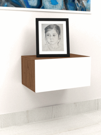 Mesa de Noche Caoba